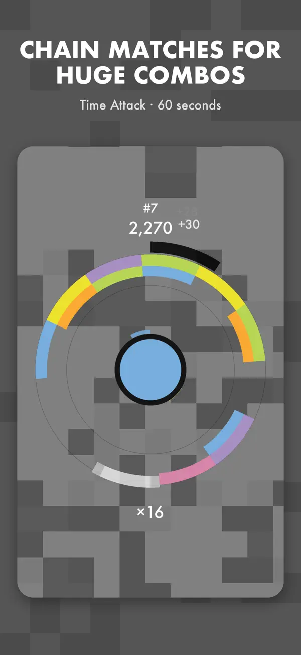 Chaining matches for a combo multiplier in Time Attack